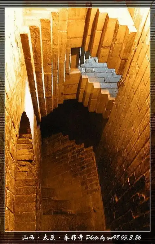 山西太原的标志―双塔寺(文峰塔和宣文塔)