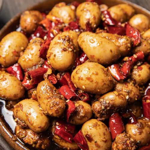 麻辣鸡肾香辣鸡腰子开袋即食卤味熟食零食小吃鸡睾丸鸡胗鸡肫