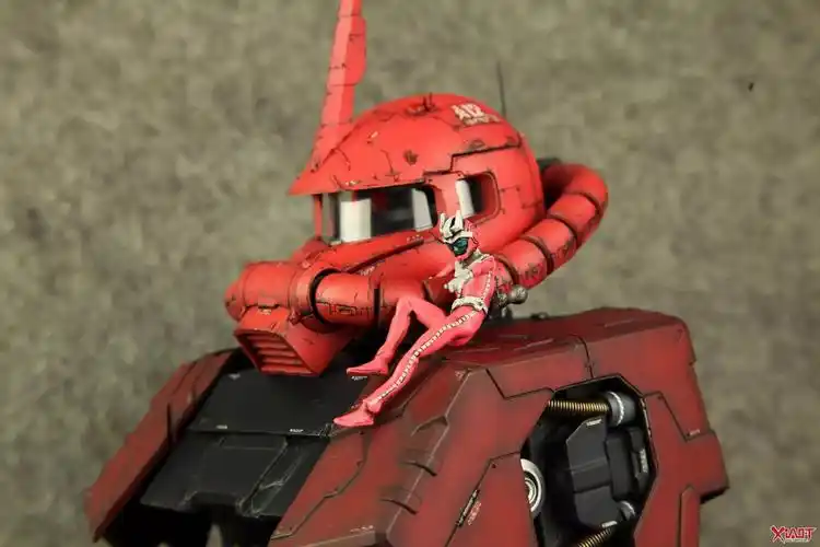 模玩作品赏析厉害了135半自制夏亚zaku胸像