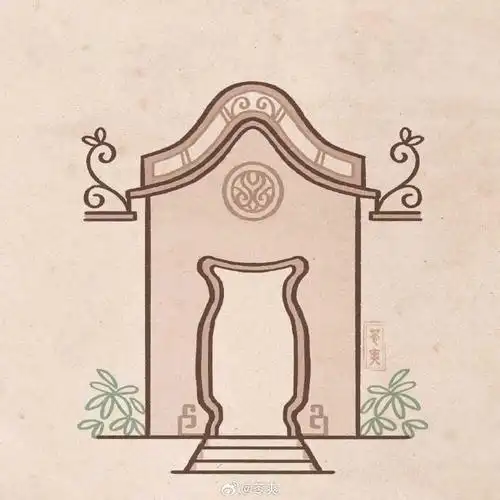 古风小画##设计美学##原创插画##简笔画##简笔画教程##古风建筑#构