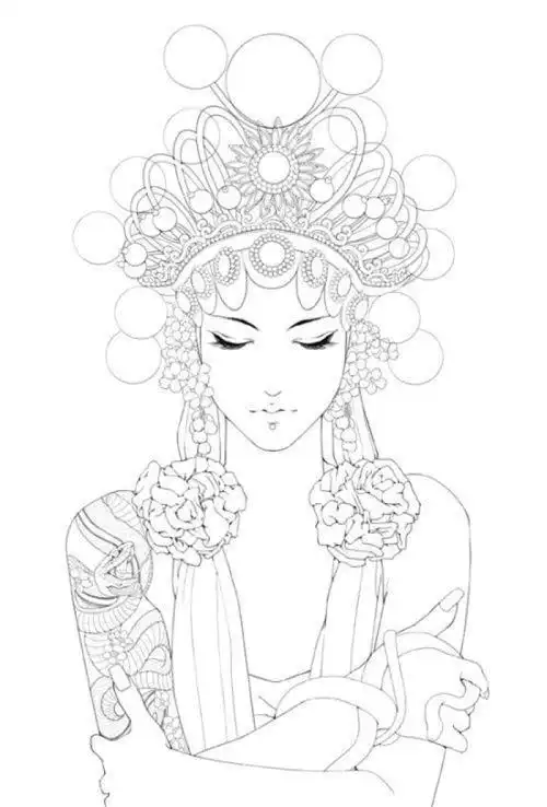 京剧简笔画 京剧简笔画卡通人物