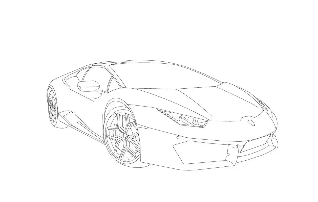 兰博基尼怎么画? 轻轻松松又一张