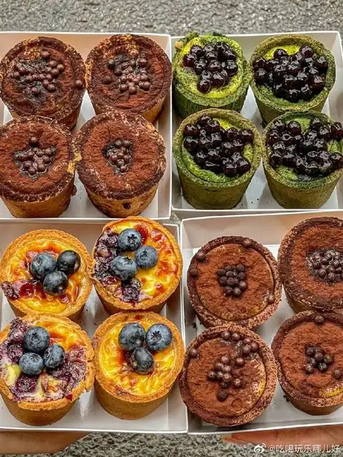 美食推荐#巧克力爆浆流心蛋挞yyds!