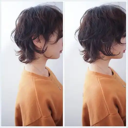短发这样烫蓬松不太卷,好看不老气,效果嘎嘎好|烫发|卷发|发型|妆容