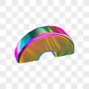 潮流酸性立体半圆装饰图片素材