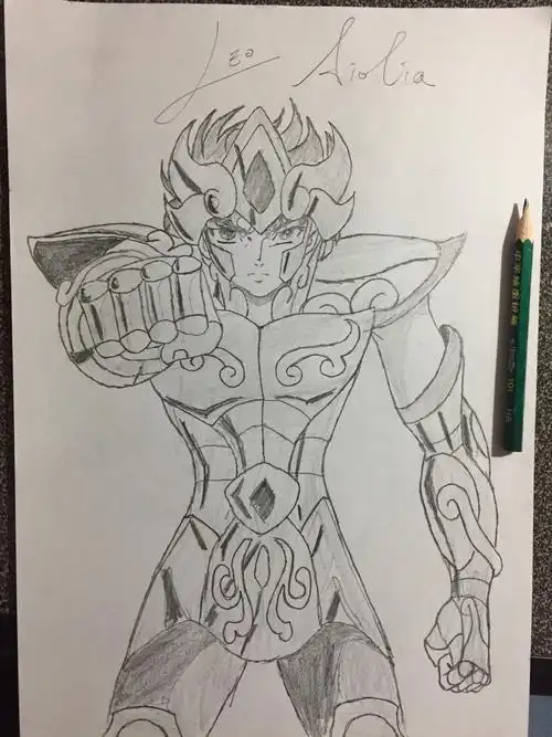 12黄金圣斗士手绘画