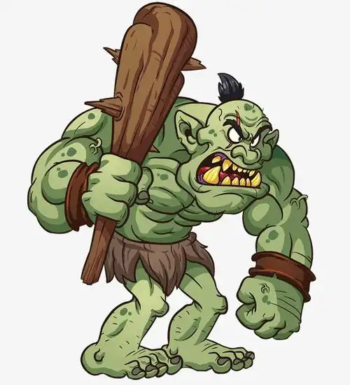 举狼牙棒的巨人