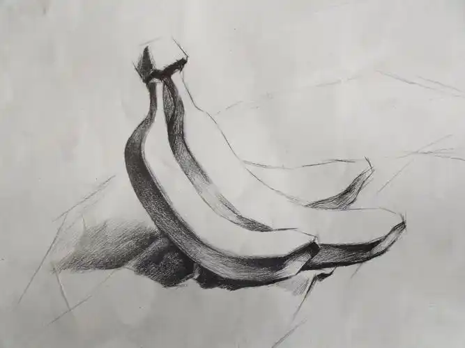 少儿学素描系列教程之七静物素描第二讲香蕉的画法