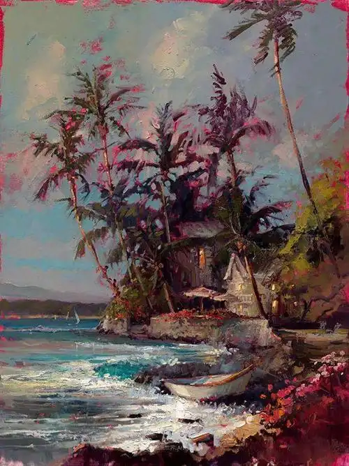 美国画家steven quartly印象派风景油画作品欣赏 写美篇来源:菲尔创意