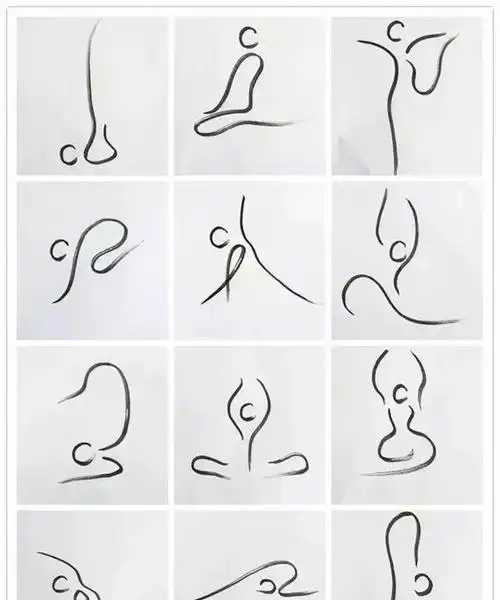 【收藏级】超全 200  瑜伽小人体式图!瑜伽体式绘画笔记来袭!_网易订