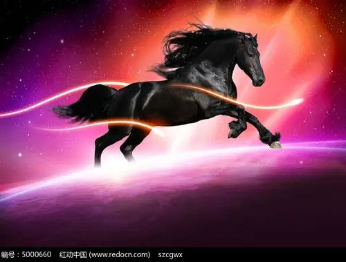 红动网提供海报精品原创素材下载,您当前访问作品主题是奔驰的黑马