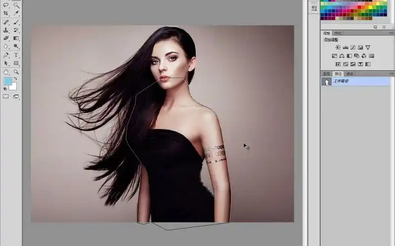 ps抠图-调整边缘抠发丝