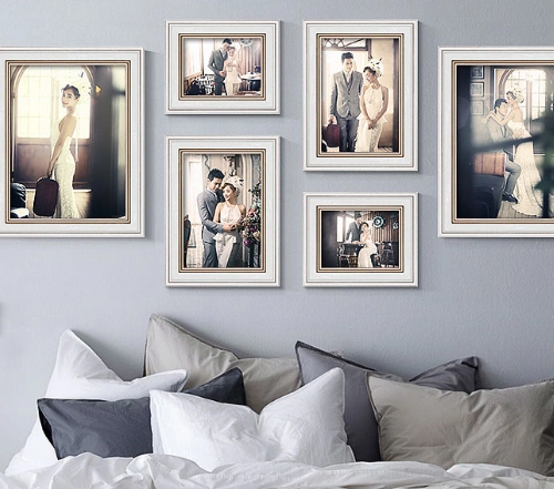 婚纱照照片墙怎么摆好看照片挂墙的三大禁忌