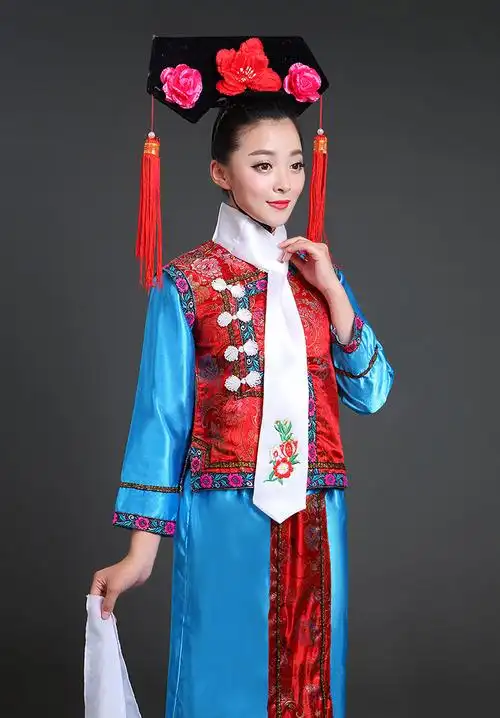 格格服饰清朝古装满族旗服公主皇后贵妃娘娘宫女嬷嬷宫廷演出服装