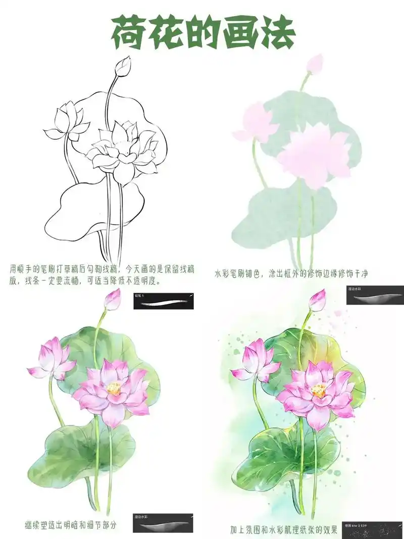 【零基础绘画】如何用板绘画出水彩的感觉.#绘画教程 #插画分 - 抖音