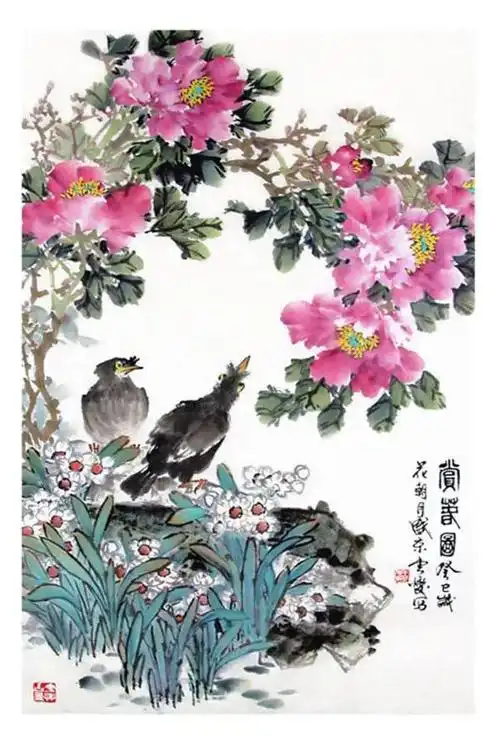 国画名家王行茂写意花鸟作品欣赏_网易订阅