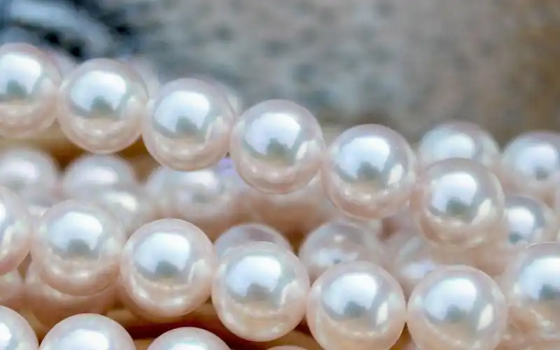 时乾 收藏级天然淡水珍珠项链 送妈妈9-10无瑕无核极光正圆可比海水珠