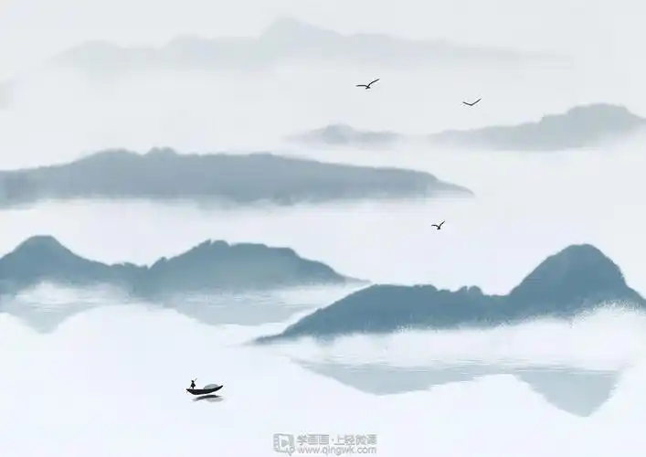 《古风场景之山水的画法》by 猫丽