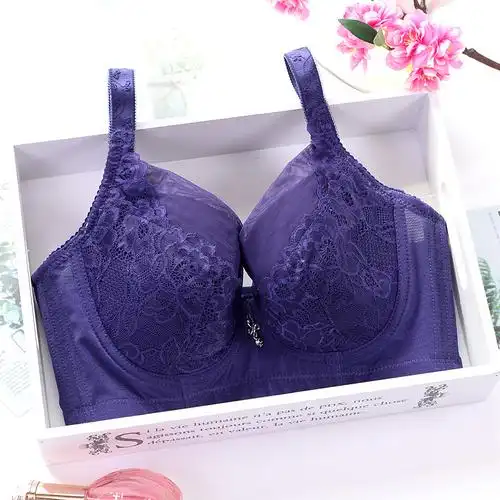 包邮春夏大码调整型全罩杯薄款文胸聚拢性感女内衣95d五排扣显小的