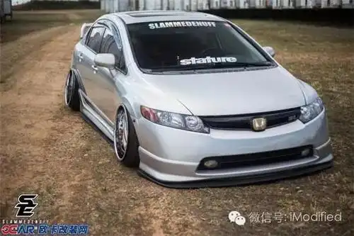 本田思域八代改装轮毂,侧裙与尾翼案例