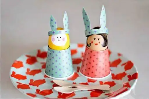 一次性纸杯人偶手工制作