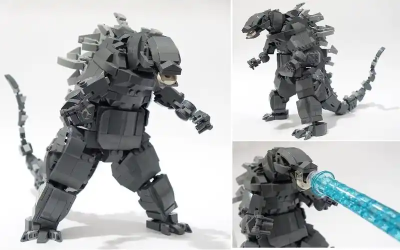 乐高moc教程 哥斯拉怪兽 拼搭指南