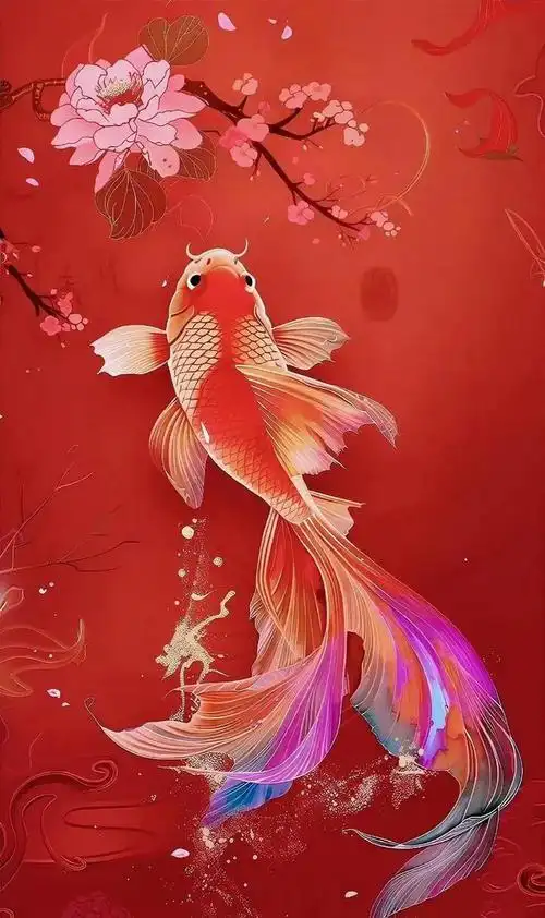 锦鲤跃龙门,好运连连 锦鲤跃水花,红艳似霞光|宠物|观赏鱼|驯养动物