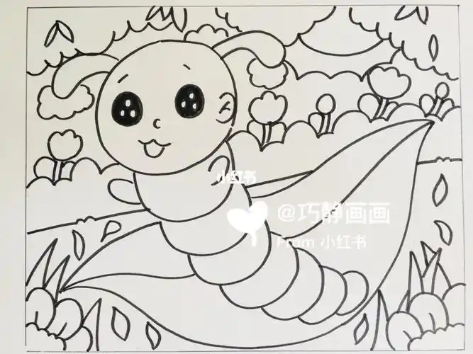 儿童画241蚕宝宝