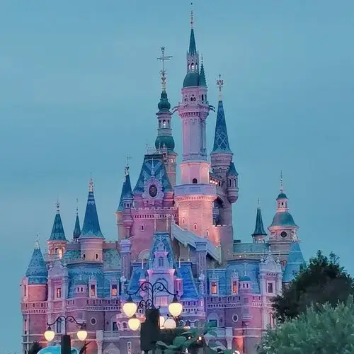 迪士尼城堡真的很漂亮