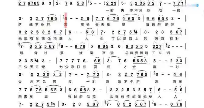 中音萨克斯be指法学习简谱《爱拼才会赢》-音乐视频-搜狐视频