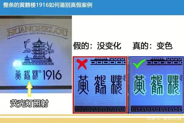 整条黄鹤楼1916,哪些实用的方法看出真假,鉴别假烟案例