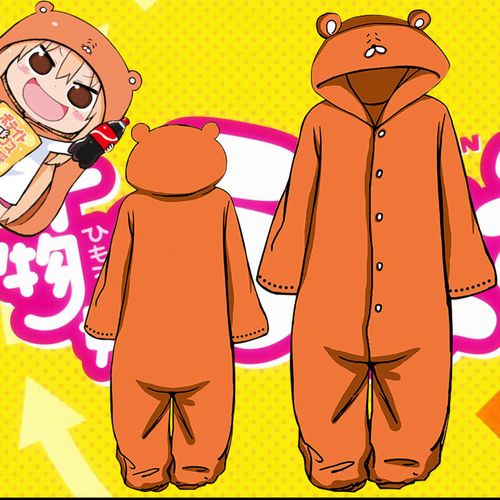 法兰绒 卡通动物干物妹小埋仓鼠连体睡衣披风家居服扮演服
