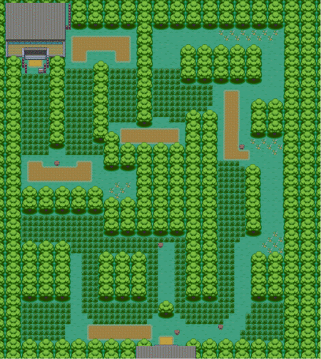 口袋妖怪火红常磐森林走不出去