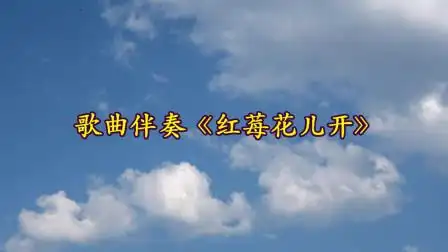 歌曲伴奏红莓花儿开