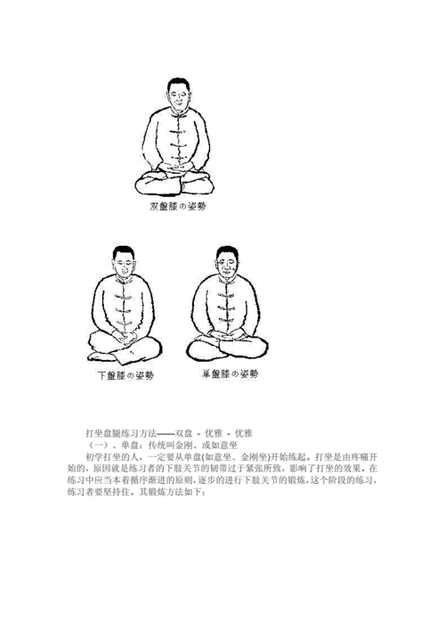 打坐盘腿练习办法双盘docx7页