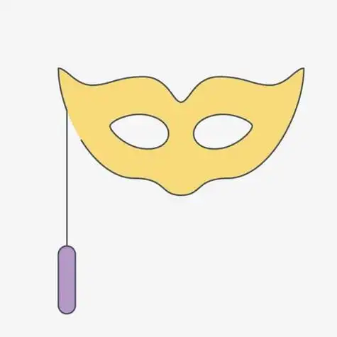 简笔画眼罩面具