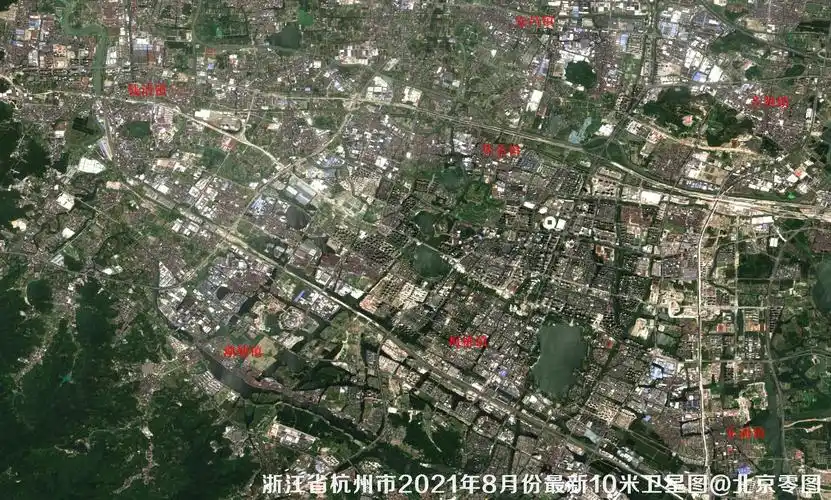 浙江省2021卫星图杭州市2021卫星图浙江省2021年遥感影像地图数据