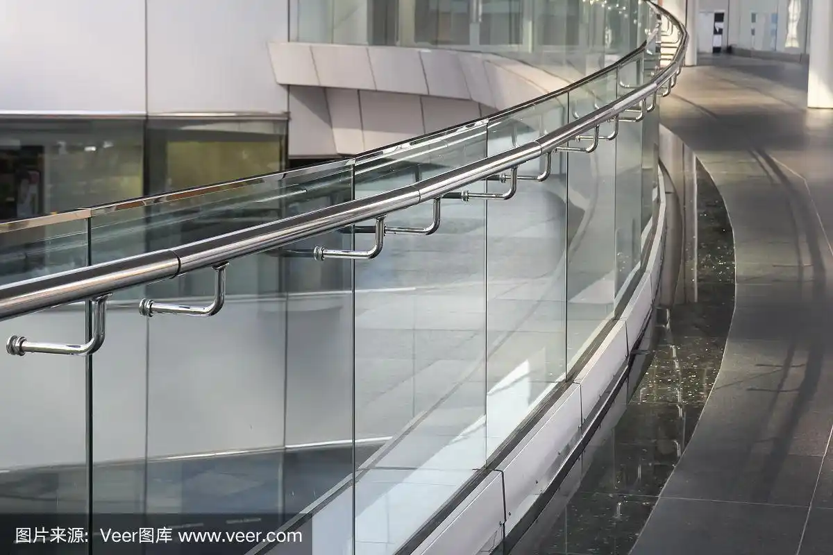 楼梯阳台钢化玻璃,不锈钢扶手