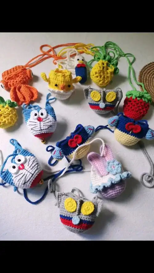 端午节 原创 奥特曼 蛋袋 蛋兜 钩针编织 视频教程-度小视