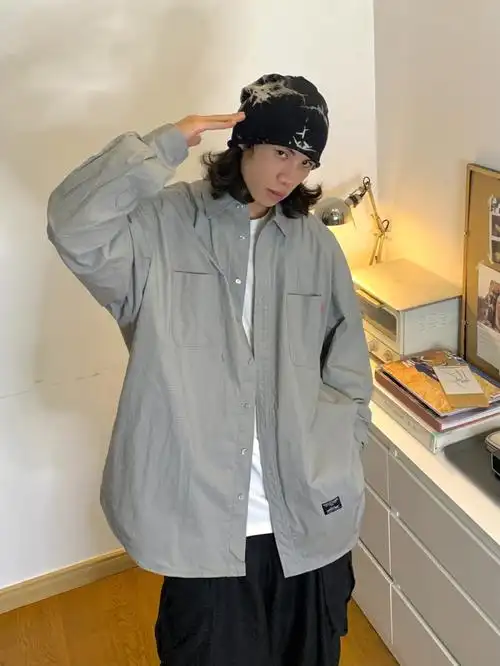 178cm男生初秋穿搭宝藏国潮衬衫