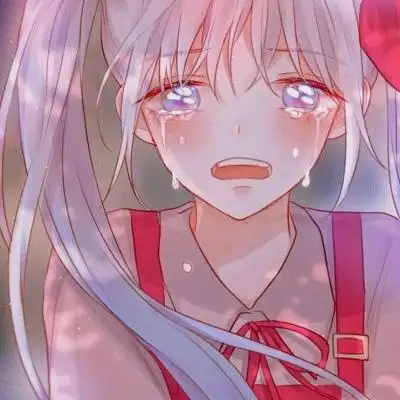 高清伤心流泪的头像女动漫图片