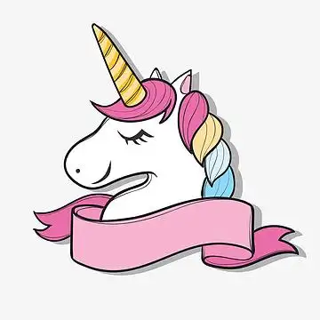 卡通独角兽素材_卡通独角兽图片元素-觅元素