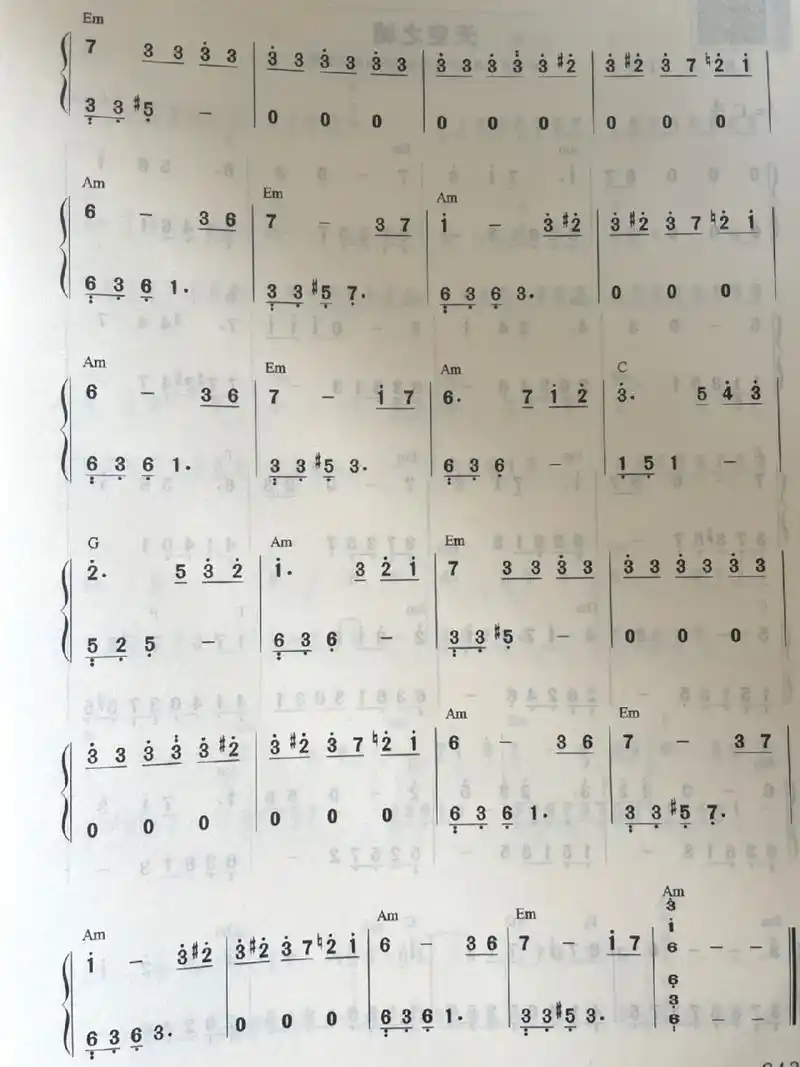 钢琴简谱:《致爱丽丝》