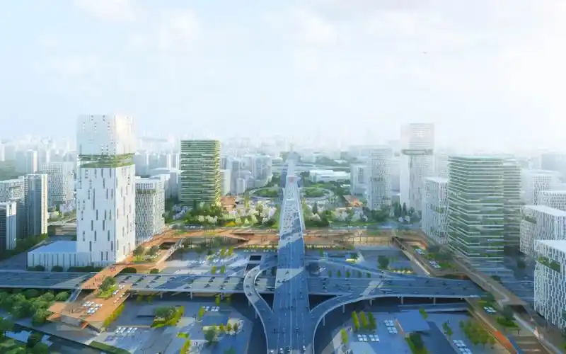 2018年披露的火车南站tod项目效果图(来自兴城人居官网)