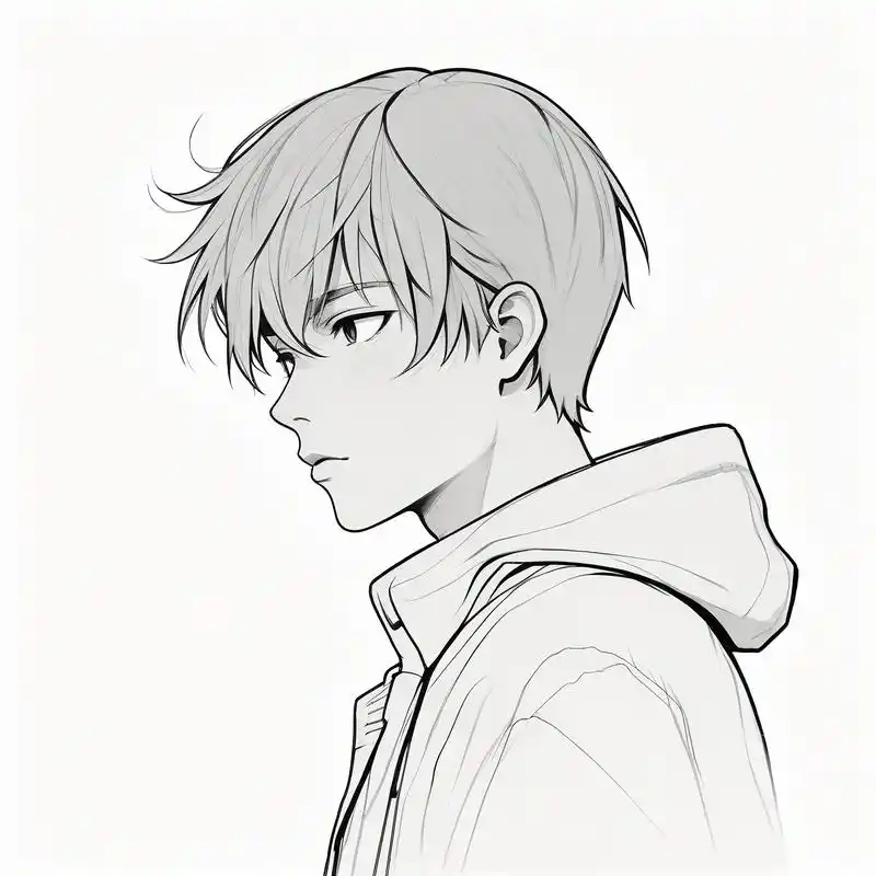 96黑白魅力,平头男生头像94