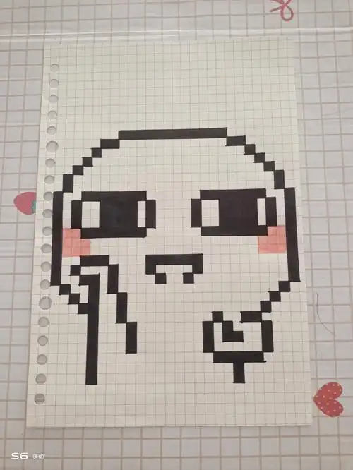 网格本【a5】普通黑水笔黑色记号笔马可油性彩铅尺子#像素画  #像素画