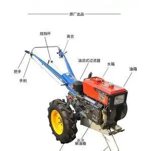 耕地机柴油手扶拖拉机图片