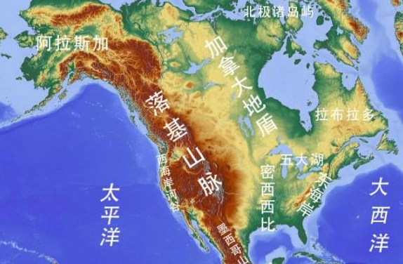 科迪勒拉山系北段 南段山脉的名称