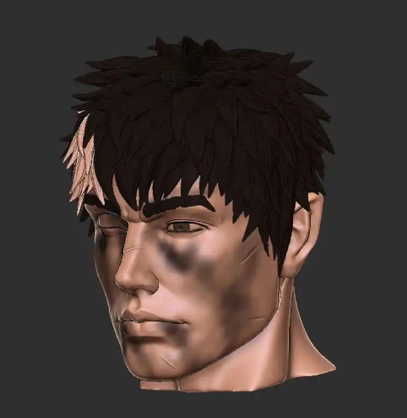 剑风传奇格斯头像随笔练习 上班摸鱼捏一个最爱的角色