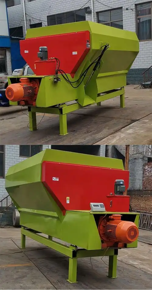 tmr卧式全日粮牛羊草料搅拌机带刀片切割搅拌揉丝畜牧养殖设备